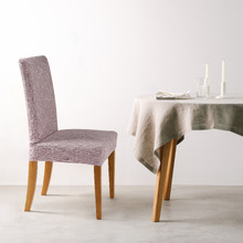 Stretch Faux Linen Dining Chair Cover Only